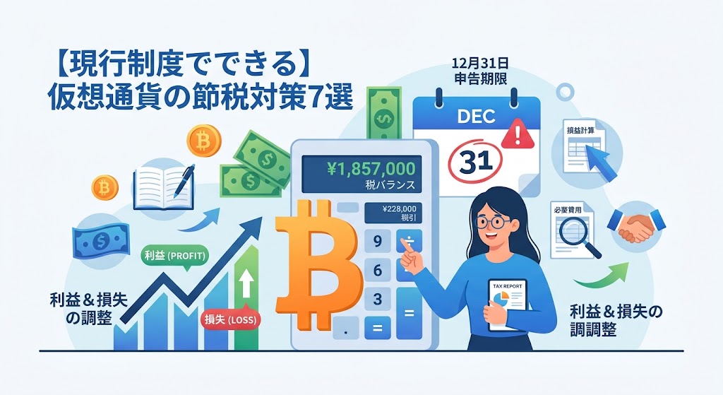 仮想通貨の節税対策ーアイキャッチ画像