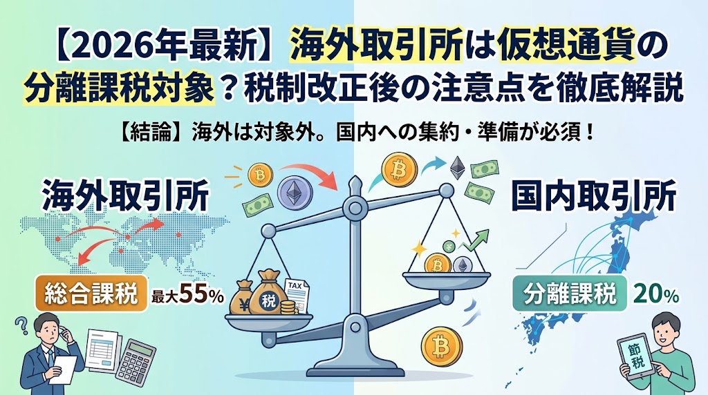 仮想通貨海外取引所の分離課税-アイキャッチ画像